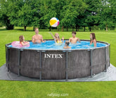 Intex Greywood Prism Frame Premium Round Pool Set 4.57x1.22M