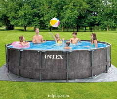 Intex Greywood Prism Frame Premium Round Pool Set 4.57x1.22M