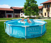 INTEX Beachside Metal Frame Round Above Ground Pool