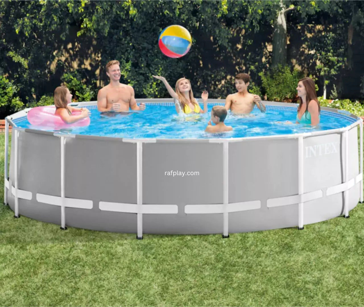 Intex Prism Frame Above Ground Pool Round 4.57 X 122 CM