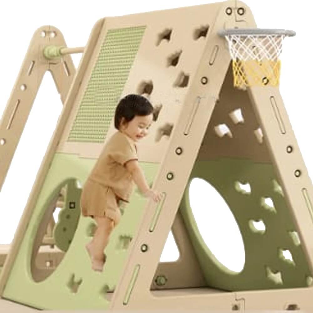 Megastar Swing N Climb Multiple activity playset Climber with hiding tunnel-Green