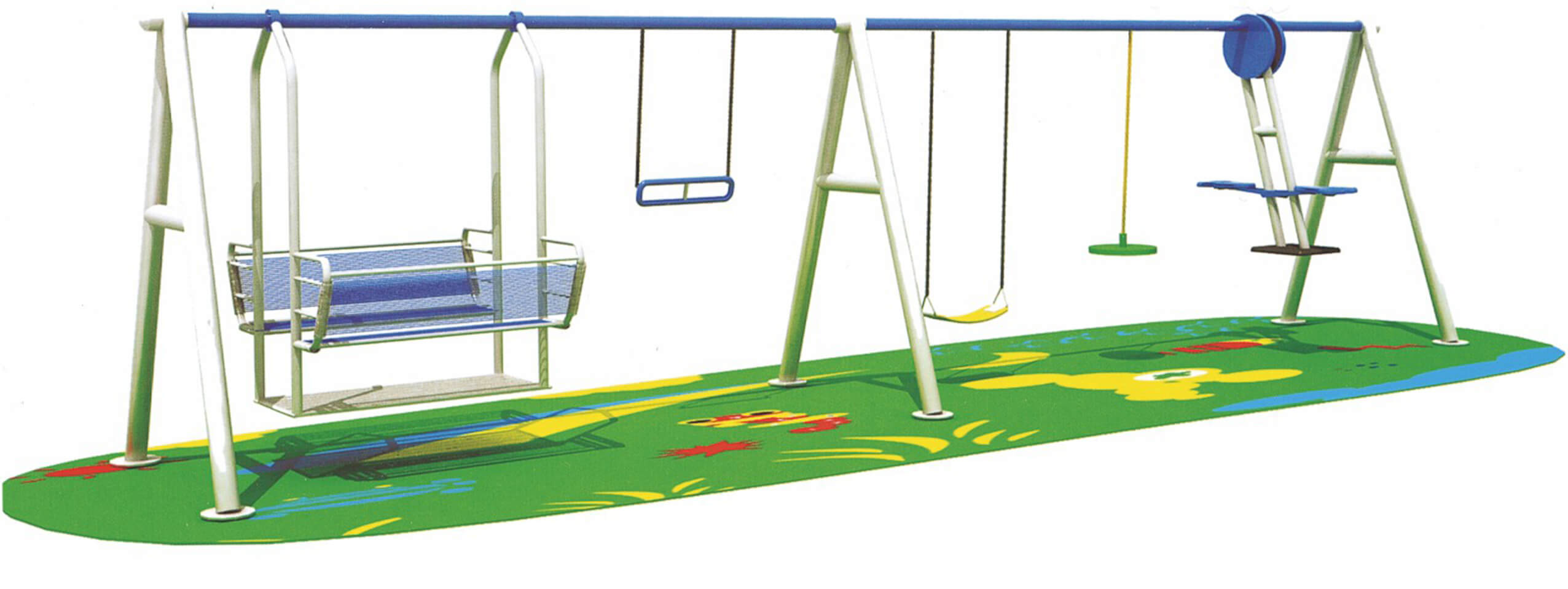 Swing with 5 seats suitable for kids