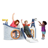 MEGASTAR Hunter Pirate Ship Baby Slider Play Center-Blue
