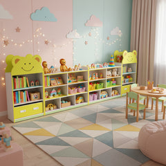 Fluffly Ears My Own Books & Toys Wooden Organiser For Tidy Kids