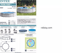 Intex Prism Frame Round Pool 12' X 30" (3.66M X76cm)