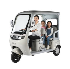 Megawheels Premium 60 V Urban Roof Covered Back Electric Scooter Tricycle for 3 Passengers 2000W