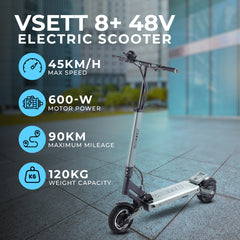 Electric Foldable Scooter VSETT 8+ 48V 21Ah - High Quality