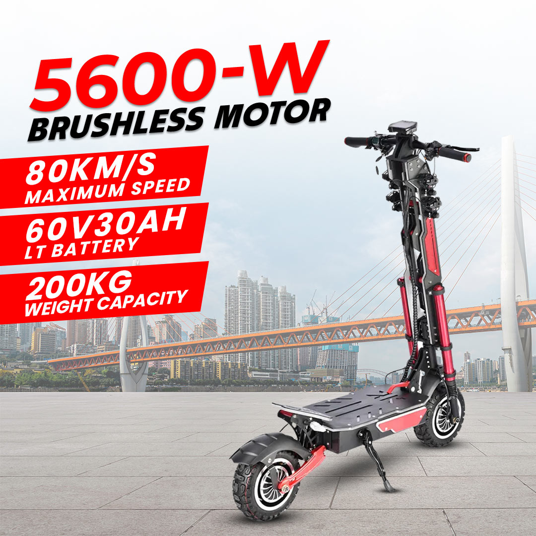 Megawheels Dragon Ultra X 60 v dual motor 5600w E scooter with 70 kms mileage