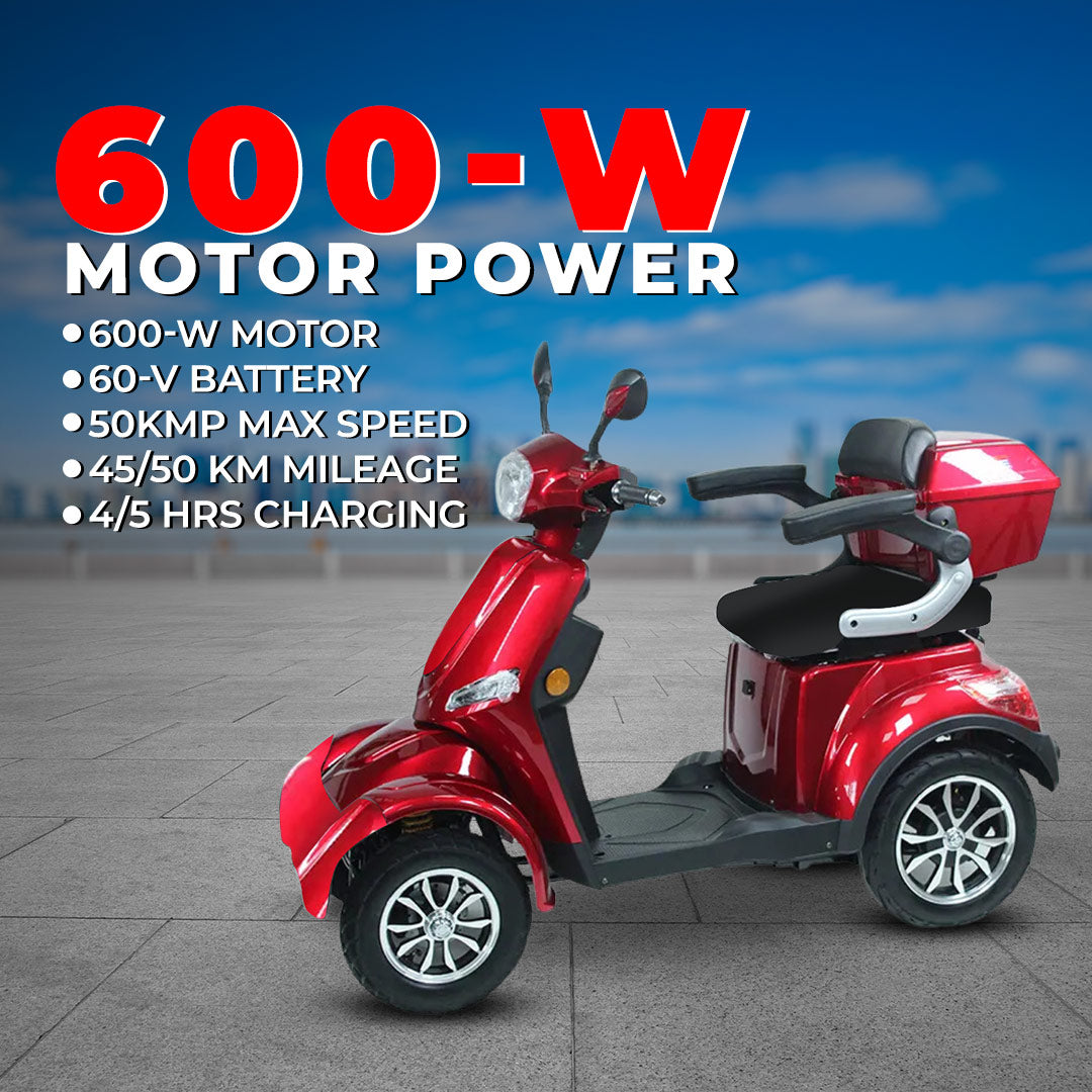 Megawheels Mobility Raptor 60V Electric 4 Wheels Scooter 600W