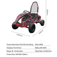Megastar Snow Off Road Go Kart Electric Buggy Ride on Electric Cars