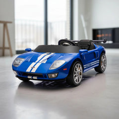 Blue Ride on Toy for Kids Licensed Ford GT Electric Car