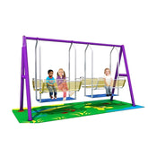 Megastar Double Trouble Kids Playground set Metal Twin swings Playset