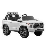 White Toyota Tundra Ride-On Electric Toy Car truck