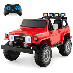 Kids Electric Ride-on 2 Seater Truck Car 12v Licensed Toyota Fj40 Rc