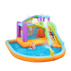 Megastar 6 in 1 Sunny Shine Bouncy Castle With Inflatable Trampoline/Water Slide 2.38mx 3.65mx 3.89m