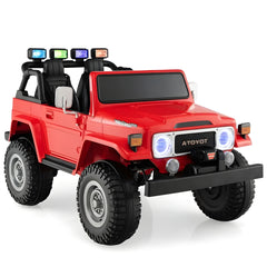 Kids Electric Ride-on 2 Seater Truck Car 12v Licensed Toyota Fj40 Rc