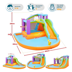 Megastar 6 in 1 Sunny Shine Bouncy Castle With Inflatable Trampoline/Water Slide 2.38mx 3.65mx 3.89m