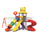 Megastar Big Backyard swing sets Outdoor Teddy and Flora Swing & Slide Playset