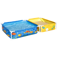 Bestway Rectangular Child Frame Pool Above Ground Swimming Pool Outdoor Water Sand Play Pool