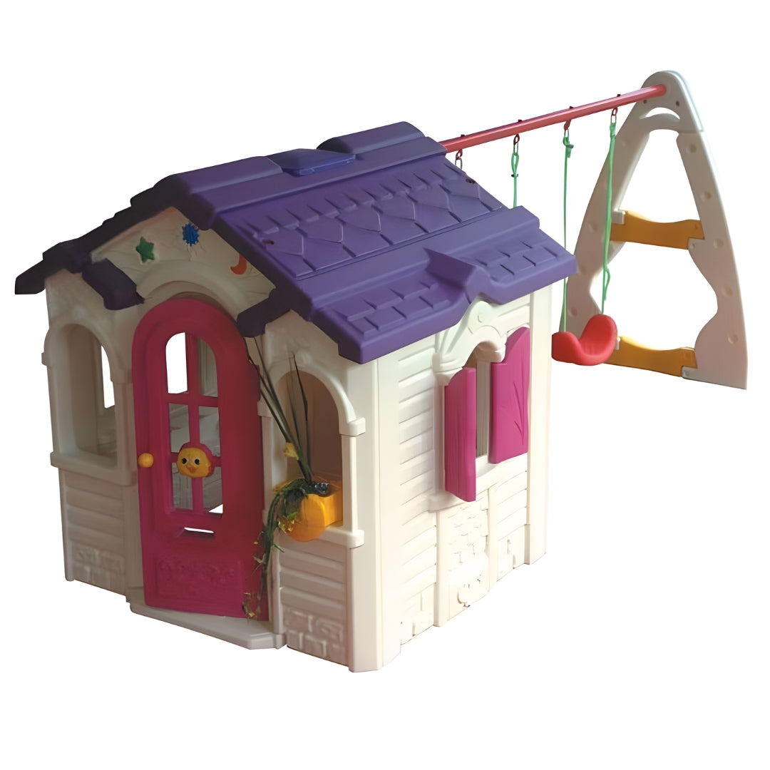 Megastar Kids Farm Hut With Swing