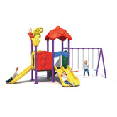 Megastar Outdoor Butterfly Themed Swing and Slide Metal Playset