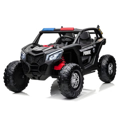 Megastar Ride on Max Expedition 12 v Kids electric Police Suv with siren and open doors