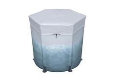 Lay-Z-Spa Glacial Dip Ice Bath with a white cover