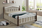 Wooden Steel King Size Bed