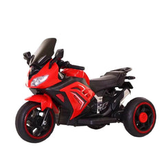 Megastar's Ride On 6v Alpha Turbocharged Children's Motorcycle Electric Trike- RED