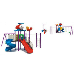 Megastar Tom Flyover Adventure Playground, Bumpy Thrills, Swings