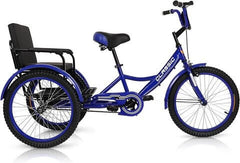 Megastar Tricycle With Padded Back Seat size 16-Blue