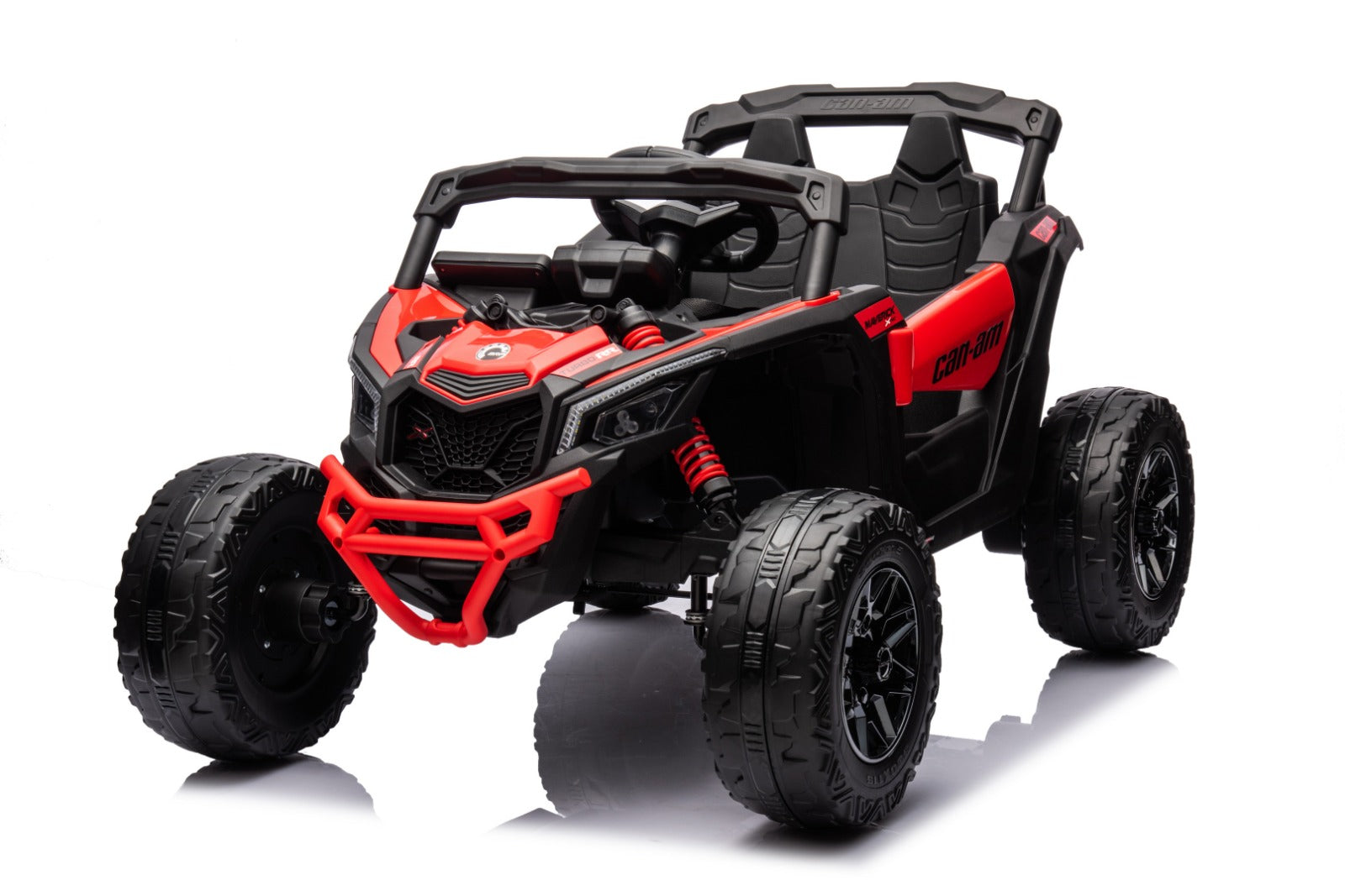 Megastar UTV Kids Electric Ride-on Licensed Can Am Marverick Mini 12v-Red