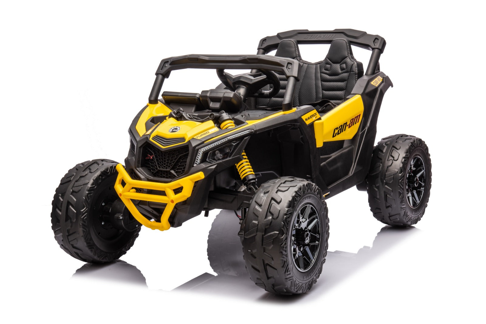 Megastar UTV Kids Electric Ride-on Licensed Can Am Marverick Mini 12v-Yellow