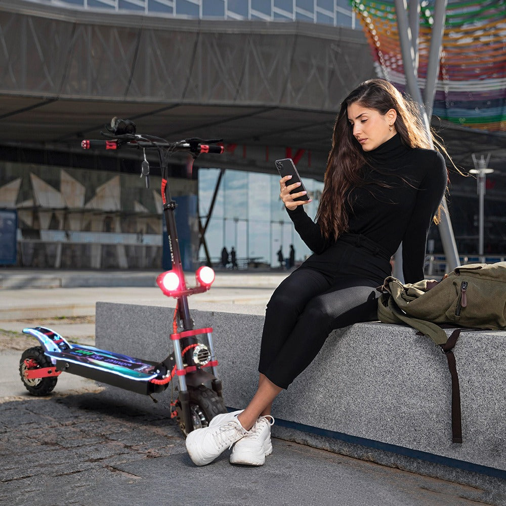 Megastare K6 Pro Scooter, Double Motor, Smart Safety System, Adjustable and Foldable