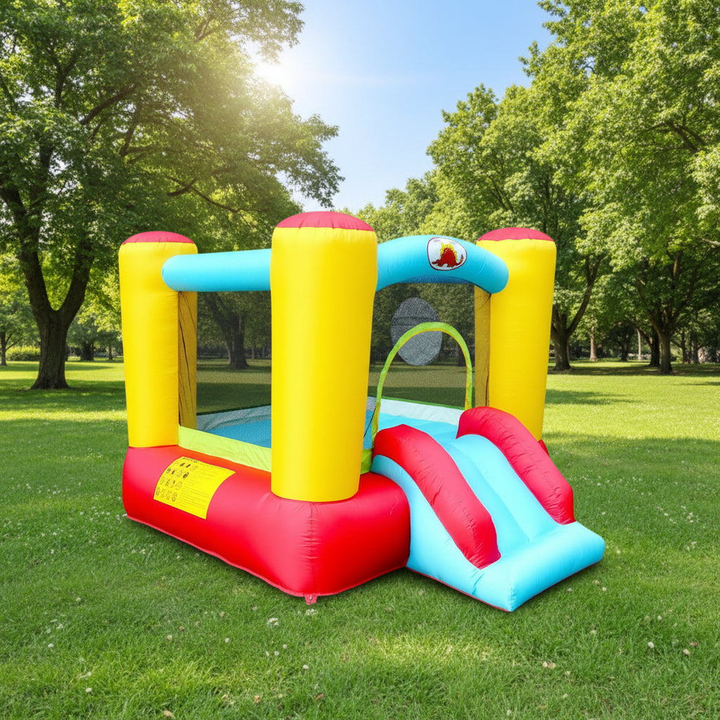 Megastar Inflatable Classic Bounce House with Slide, Kids Jumping Castle with Blower 2.54 x 1.95 x 1.60 m