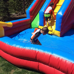 Megastar Hydro Blast Water Park, Inflatable Outdoor Backyard Water Slide Splash Toy for Kids