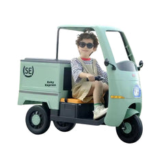 Megastar Ride on Food Express 12 V Cart for Kids With Rc and Openable Bin