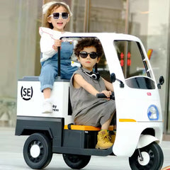 Megastar Ride on Food Express 12 V Cart for Kids With Rc and Openable Bin