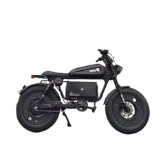 Megawheels Black Warrior Fat Harley Bike 48 V With Removable Lithium Battery