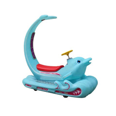 Kids ride on amusement park bumper Car