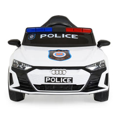 Megastar Rieon Licensed Electric Car 12V BO Audi RS e-tron 717 White Police