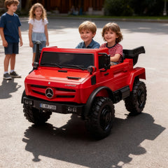 Megastar Ride on Licensed Mercedes 24 V Kids Electric Car Truck With Red color