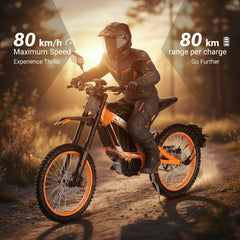 Kugoo Wish 04 Electric Dirt bike for Adults 3700W Motor Power With 80 Km Range and 80 km/h High Speed