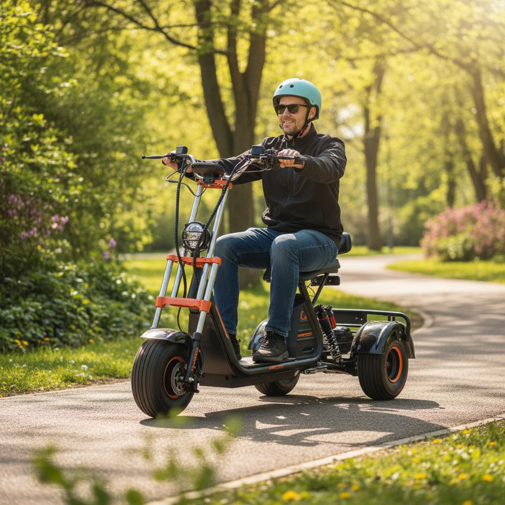 Kugoo C4 Electric Scooter in a park