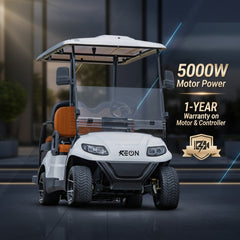 White Keon Premium Electric Golf Cart 5000 Watt Motor power