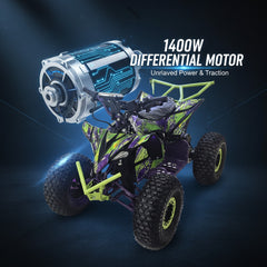Nitron Plus Electric ATV 1400 W motor Power