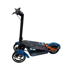 Black electric scooter for Adults with colourful accents
