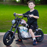 Megawheels Kids Electric Bike Harley Chopper Cruiser 24 v Electric Scooter Bike
