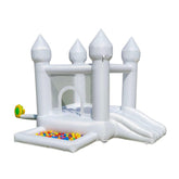 Megastar White Inflatable Bouncer Bouncy Castle Kids Jumping bounce house 270 x 270 x 210 cms