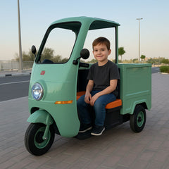 Megastar Ride on Food Express Car 12 V Cart for Kids With RC and Openable Bin